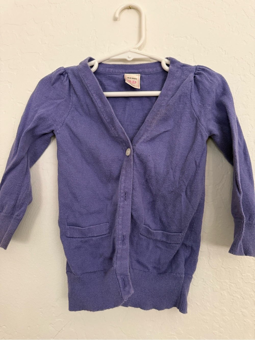 Old Navy Lavender V-Neck Cardigan Sweater